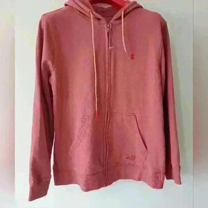 2 FOR $40 IZOD men's pink hoodie.  Never worn, size small.